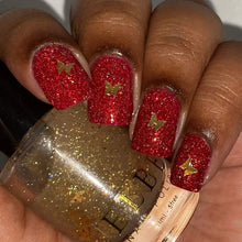 ELBE Nail Polish: DUO "Red Admiral" and "Heavenly Gold" OVERSTOCK