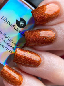 Lilypad Lacquer: SINGLE BOTTLE "Crash and Burn" OVERSTOCK