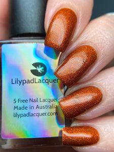 Lilypad Lacquer: SINGLE BOTTLE "Crash and Burn" OVERSTOCK