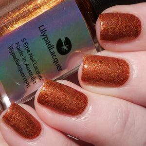 Lilypad Lacquer: SINGLE BOTTLE "Crash and Burn" OVERSTOCK