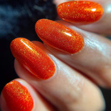 Lilypad Lacquer begins a new series inspired by The Bangles with "Eternal Flame" which is a rich orange linear holo. 