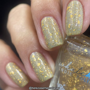 Whatcha Indie Polish DUO "79 Au" and "Gold" OVERSTOCK