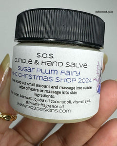 1422 Designs: Holiday Set "Sugar Plum Fairy" and S.O.S. Cuticle and Hand Salve *CAPPED PRE-ORDER*