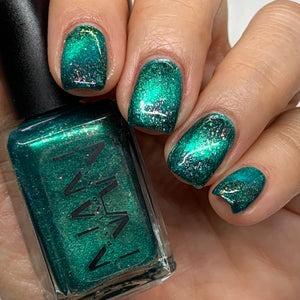 Naps &amp; Nails will be donating 20% of proceeds to the&nbsp;Asheville Humane Society https://www.ashevillehumane.org/.

"Come Together" is a multichrome magnetic polish with shimmering flecks of pink, gold and green.