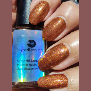 Lilypad Lacquer: SINGLE BOTTLE "Crash and Burn" OVERSTOCK