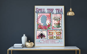 Golly Oodelally Designs: UV Direct-to Film Decal "Spill the Tea" *CAPPED PRE-ORDER*