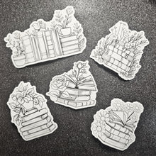 Golly Oodelally Designs brings us the "Books &amp; Plants" Color Your Own Sticker Set.&nbsp;