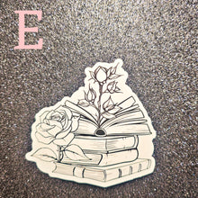 Golly Oodelally Designs: Color Your Own Sticker Set "Books & Plants" *CAPPED PRE-ORDER*