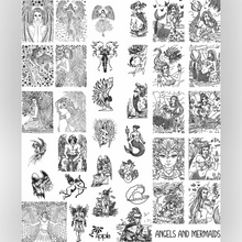 Apipila has created an Angel and Mermaids themed stamping plate, etched into stainless steel!

10x12cm