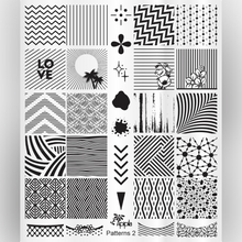 Apipila brings us a stamping plate this month filled with a variety of patterns etched into stainless steel!

Size: 10x12cm