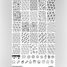 Nothing Basic brings us a candy themed stamping plate, etched in stainless steel!

Measures 9.5x14.5cm