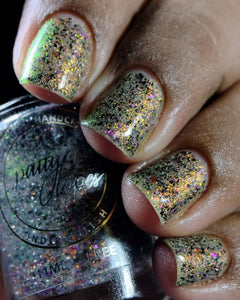 Indie Polish by Patty Lopes "It's Time to Carve Pumpkins" Polish and “Pumpkin Pie” Acetone Additive