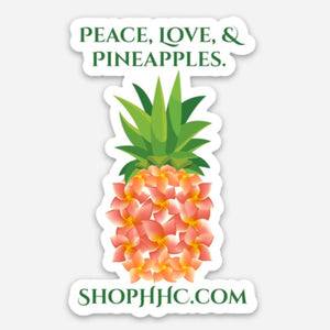 HHC Plumeria Pineapple Decal