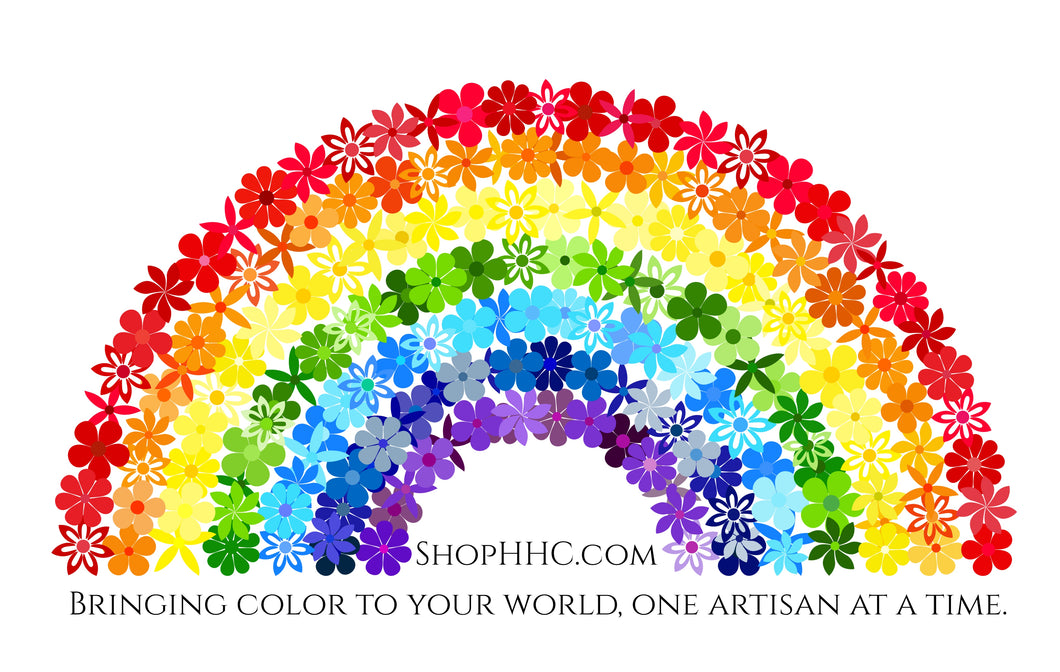 Rainbow of Flowers Holo Decal - Bringing Color To Your World - Large